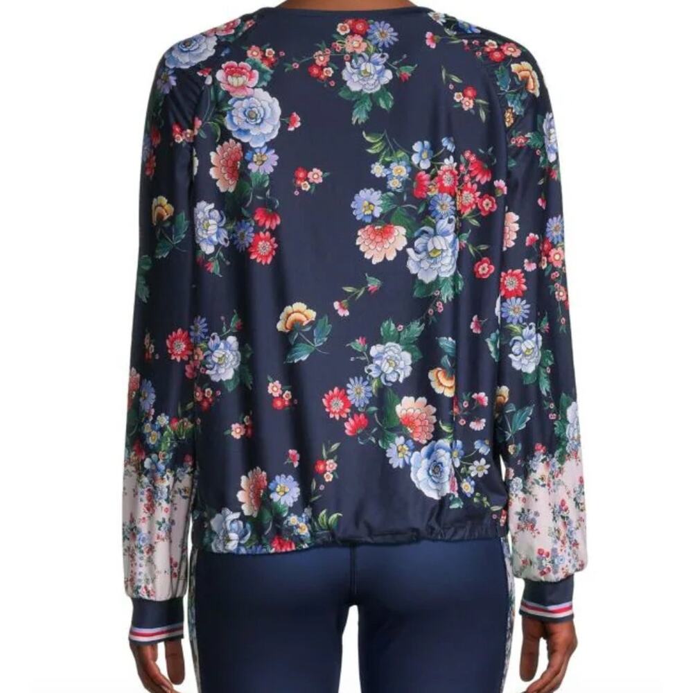 Johnny Was Bee Active Elsa Ruched Floral Long-Sleeve Top - Picture 5 of 8